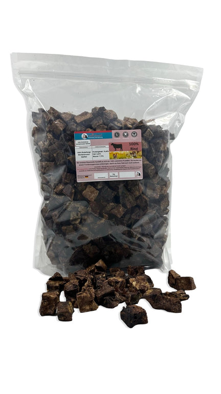 Rinderlungen Häppchen, getrockneter Kauartikel aus 100 % Rind, von Deutschland - Kallisbest