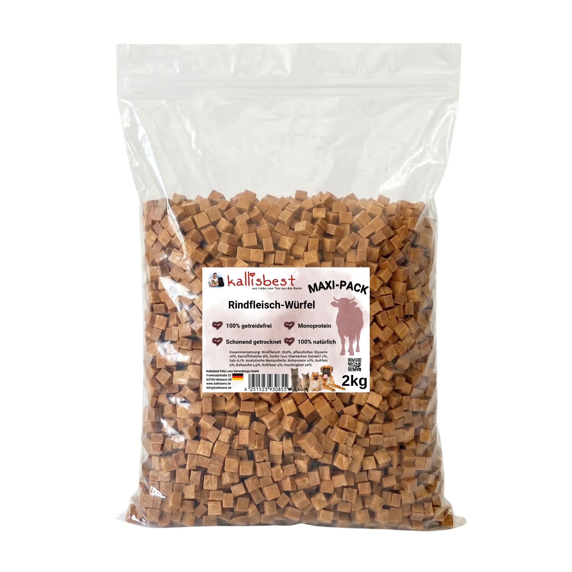 Cubes de viande de cabillaud au poulet 100g