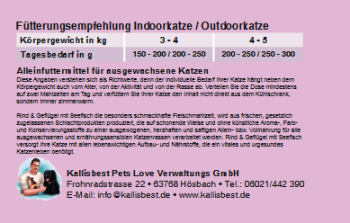 Rind & Geflügel mit Seefisch für Katzen - Kallisbest