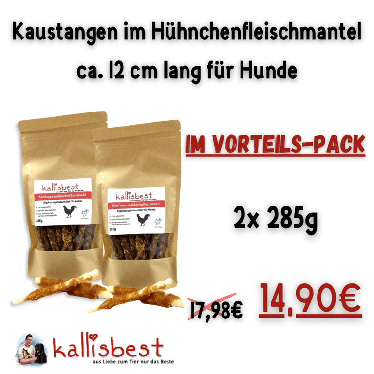 Kaustangen im Hühnchenfleischmantel ca. 12 cm - Kallisbest