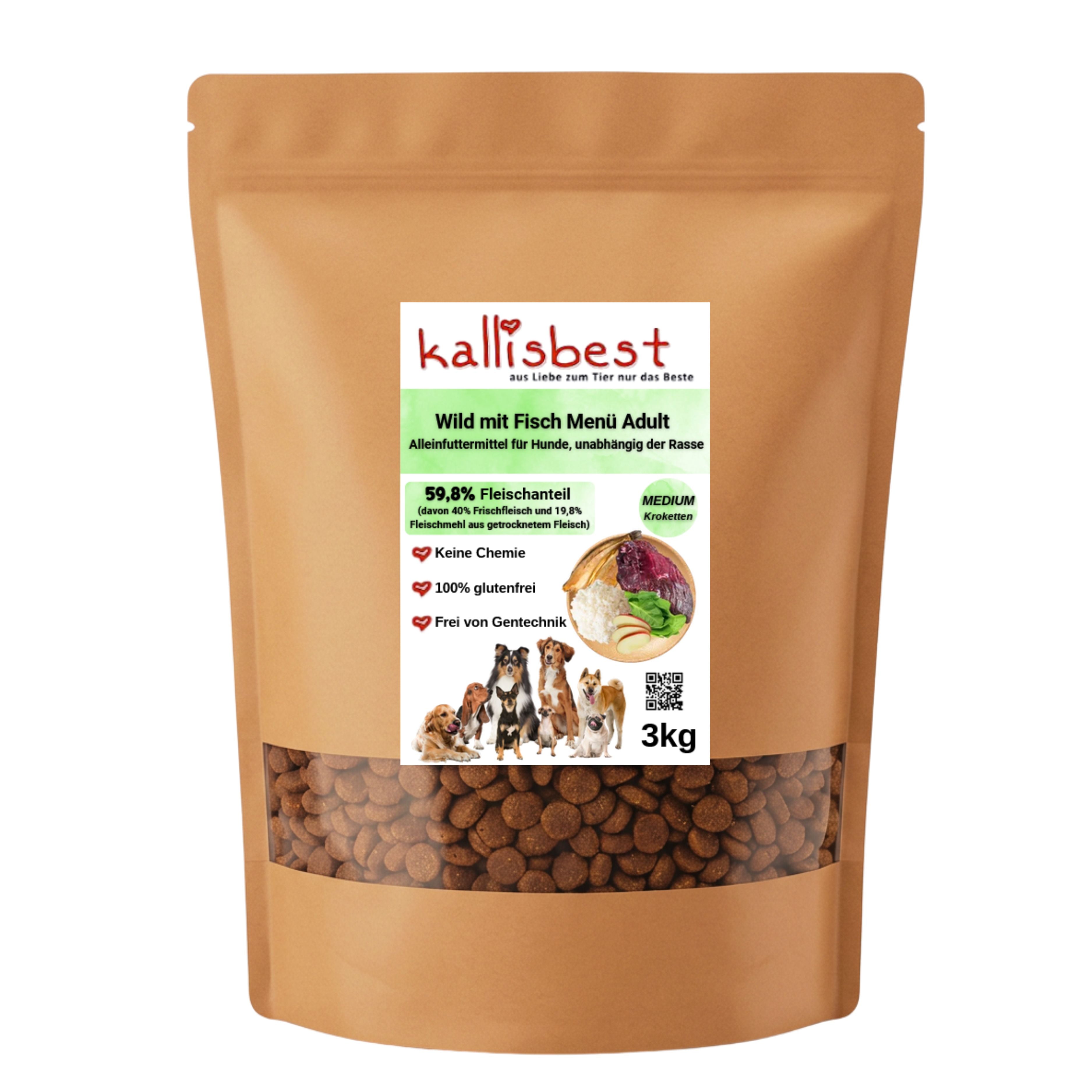 Wild mit Fisch Menü Adult medium Kroketten