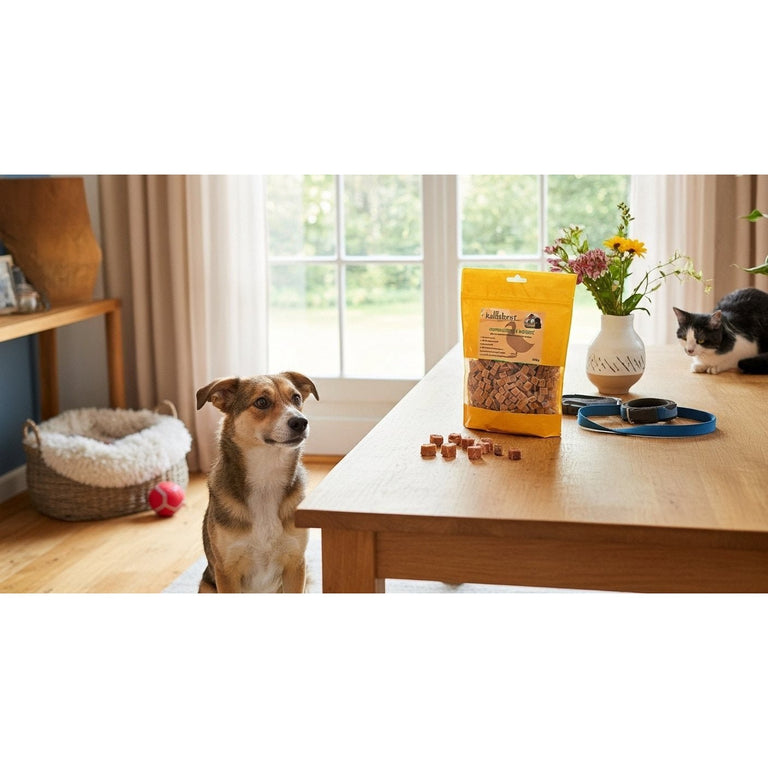 Cubes de viande de cabillaud au poulet 100g