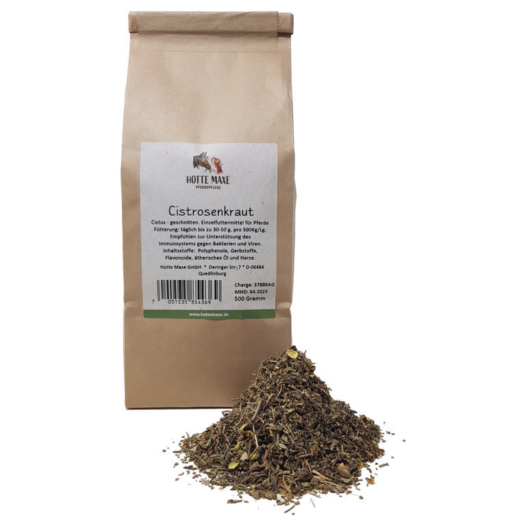 Hotte Maxe Einzelkräuter Cistrose, Kraut, gerebelt, 3mm