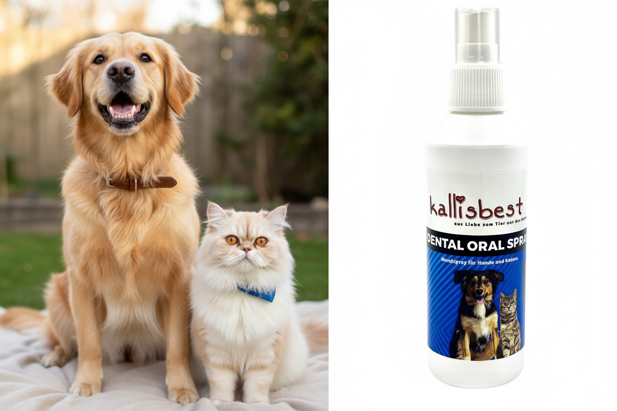 Dental Oral Spray 150ml – Zahnpflege, Mundgeruch, Zahnstein & Plaque für Hunde & Katzen | Kallisbest