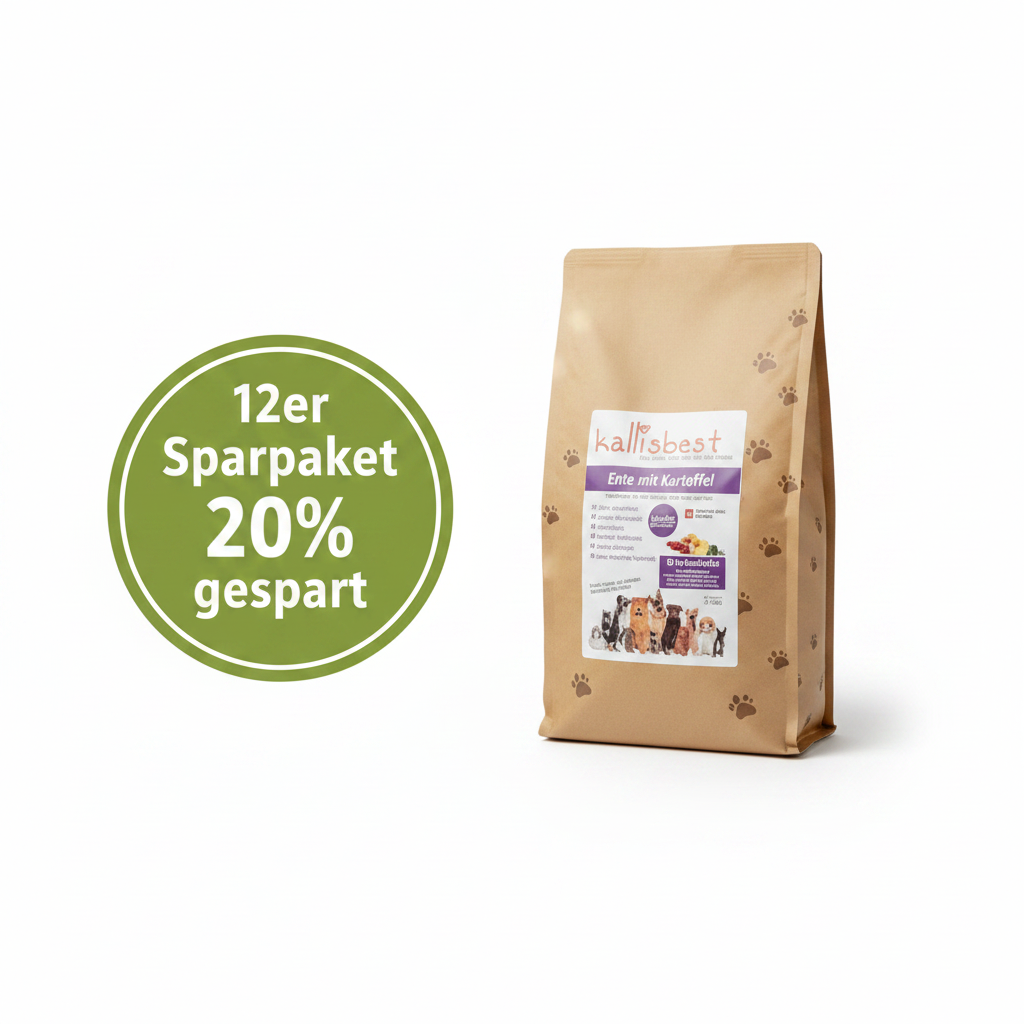 Ente mit Kartoffel große Kroketten für Hunde – 37% Entenfleischmehl, getreidefrei