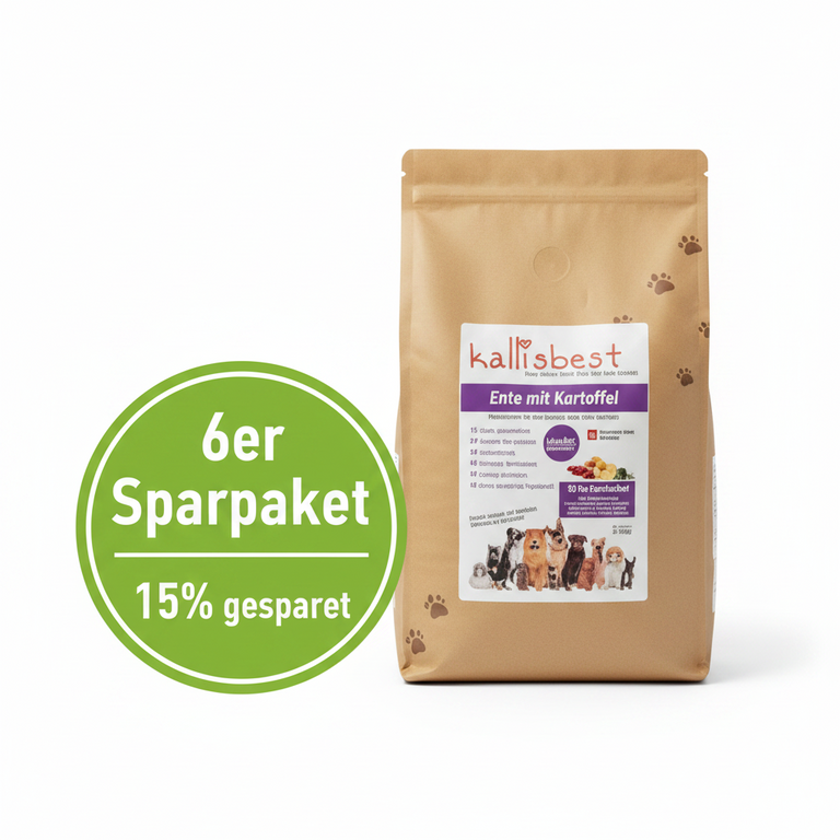 Ente mit Kartoffel große Kroketten für Hunde – 37% Entenfleischmehl, getreidefrei