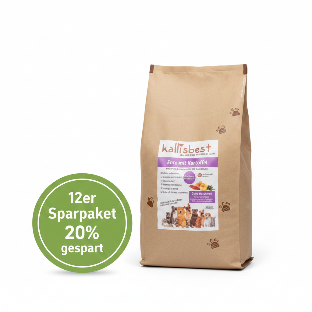 Ente mit Kartoffel mittlere Kroketten für Hunde – 37% Entenfleischmehl, getreidefrei, hypoallergen