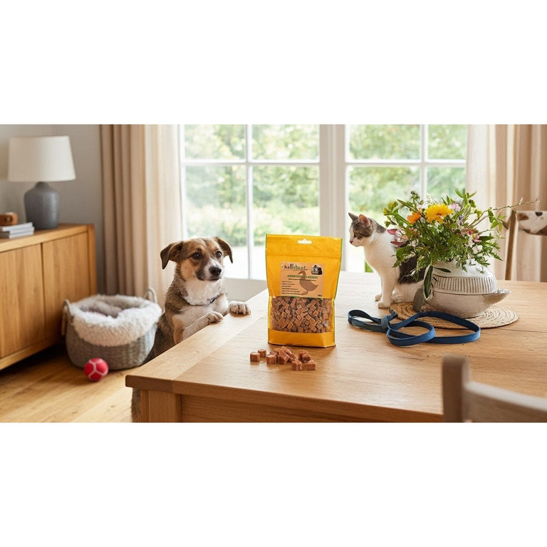 Cubes de viande de cabillaud au poulet 100g