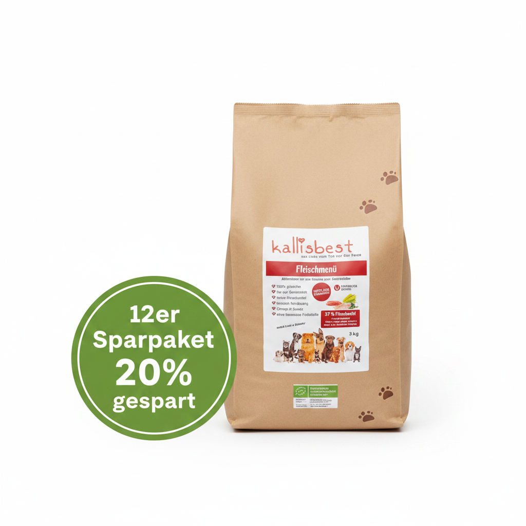 Fleischmenü mittlere Kroketten – 12 x 12kg Sparpaket