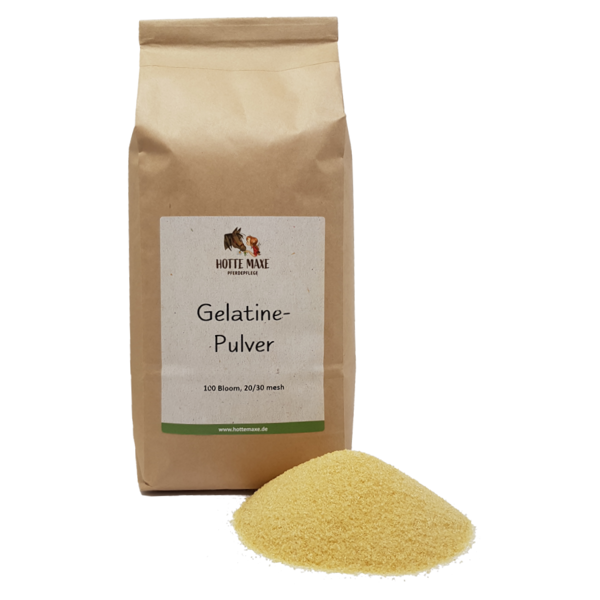 Hotte Maxe Gelatine-Pulver, 100 Bloom, 20/30 mesh