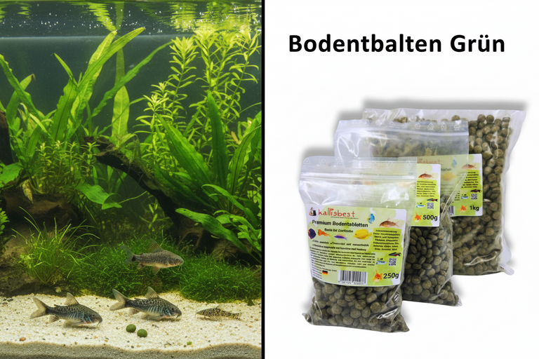 Premium Bodentabletten grün für Zierfische | Kallisbest
