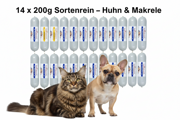 THE GREAT ROLL OF CHICKEN & MACKEREL FOR CATS