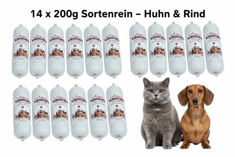 THE GREAT ROLL OF CHICKEN & BEEF FOR CATS