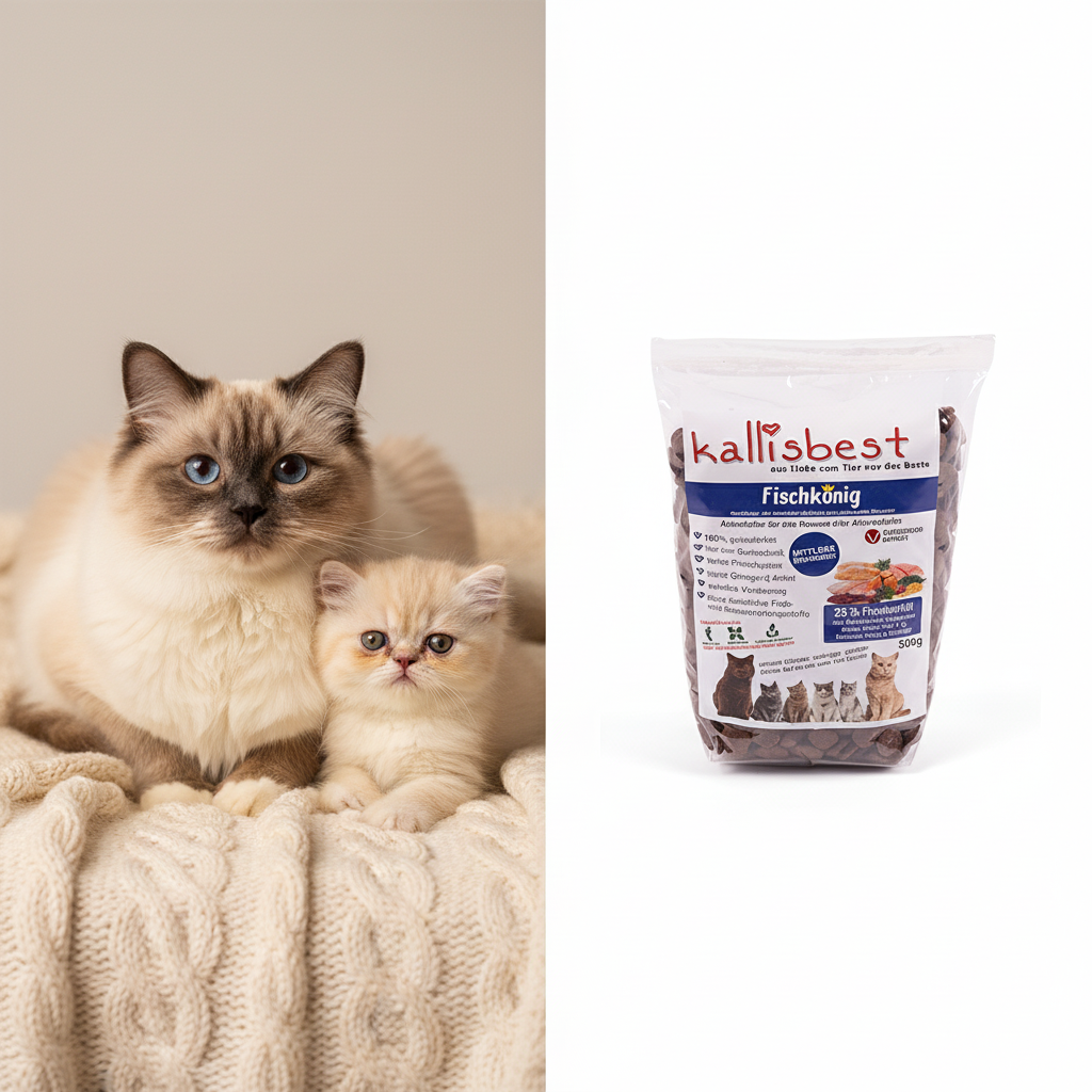 Fischkönig für Katzen – Ragdoll und Perserkitten mit Kallisbest Produktverpackung