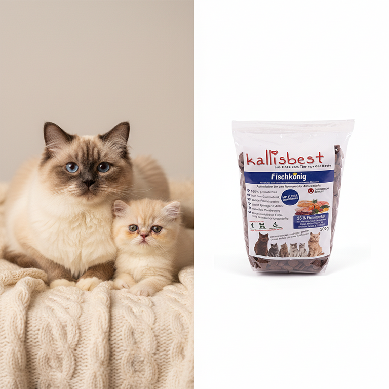 Fischkönig für Katzen – Ragdoll und Perserkitten mit Kallisbest Produktverpackung