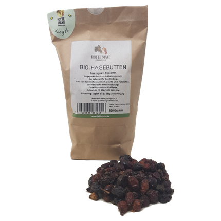Hotte Maxe Bio-Hagebutten 500g – Sack mit Hagebutten