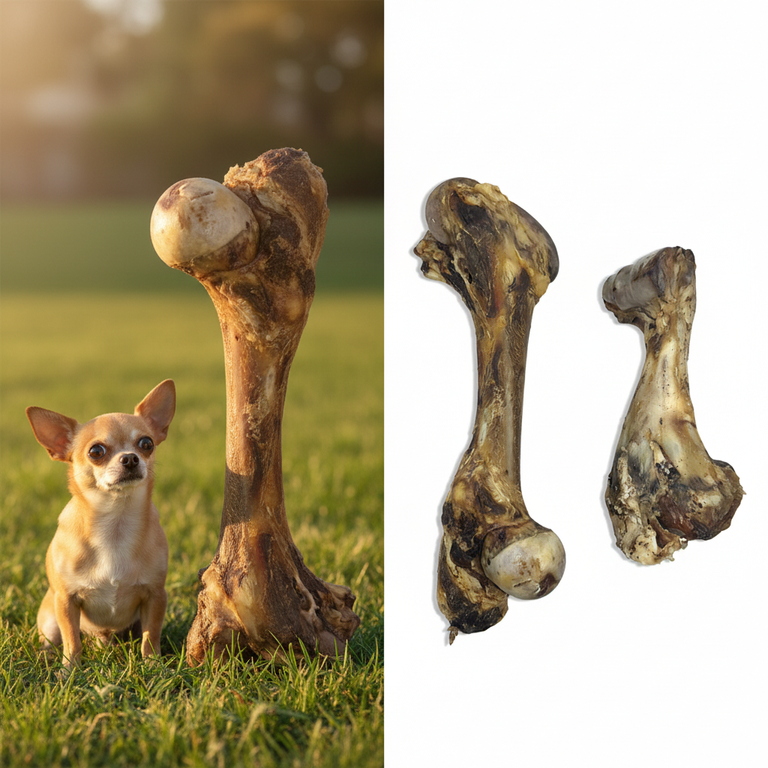 Rinderknochen Jumbo – Chihuahua vs. Mega-Knochen 😂 | Kallisbest