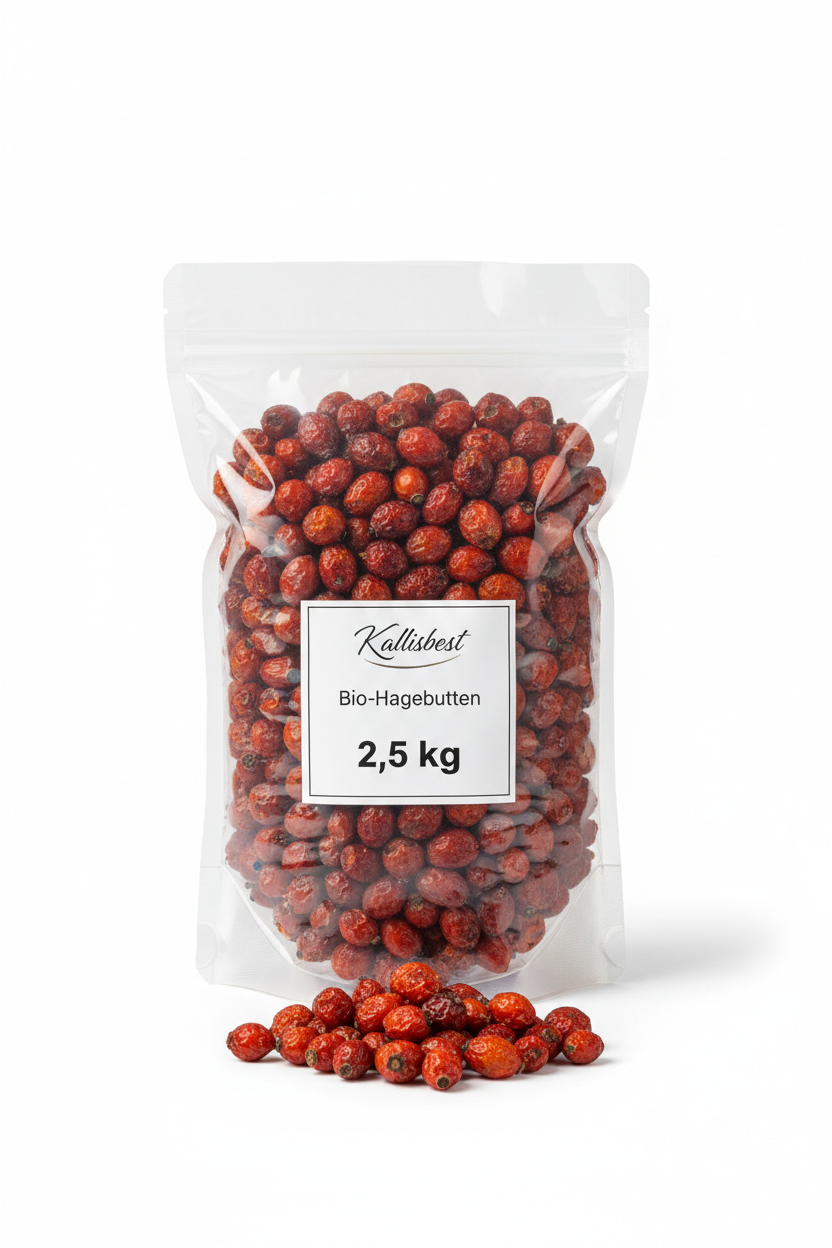 Kallisbest Bio-Hagebutten 2,5kg Klarsichtbeutel