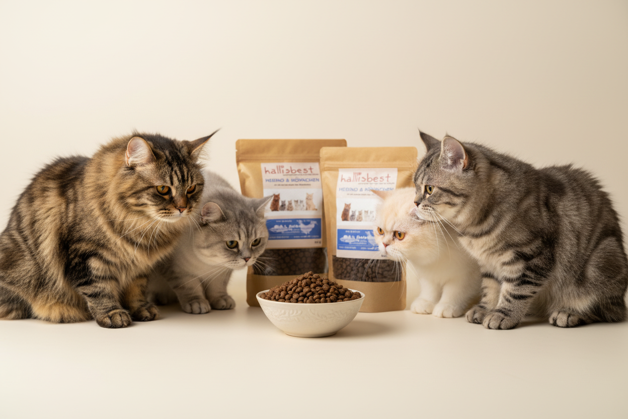 Hering & Hühnchen Katzen – Napf mit Katzen Gruppe 1