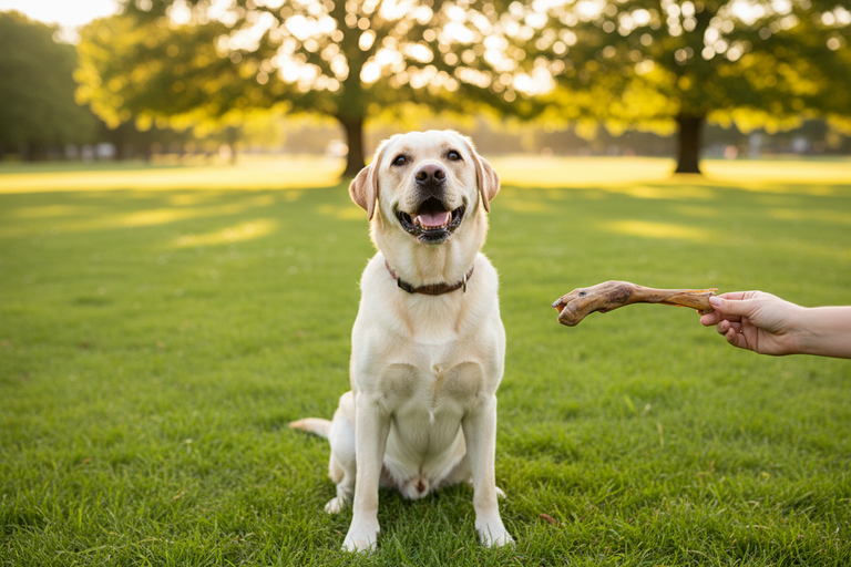Labrador im Park bekommt Lammfuß – Kallisbest