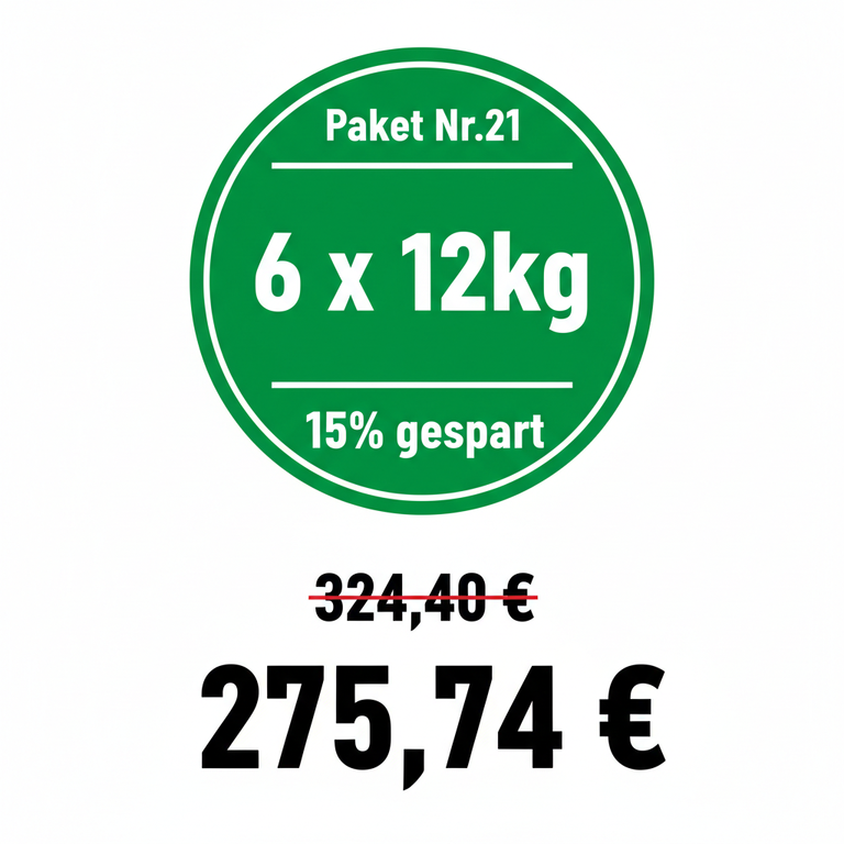 Paket Nr.21 – 6 x 12kg | 15% gespart