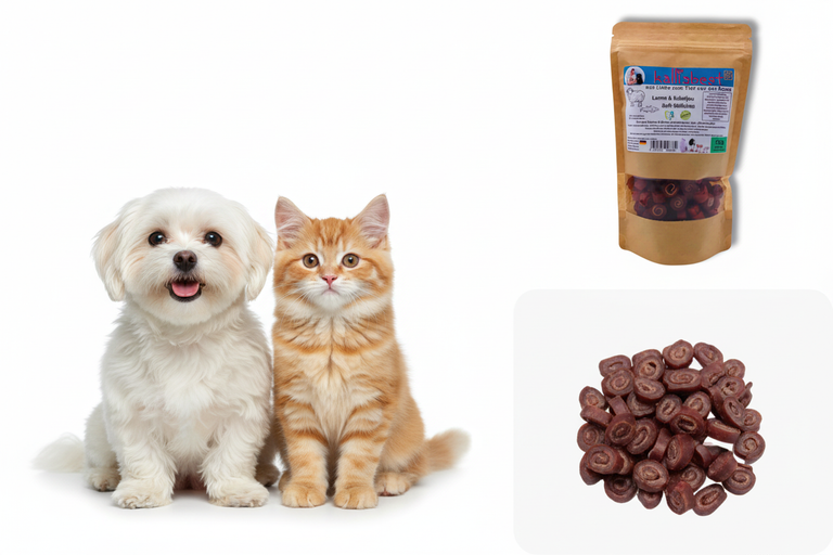 Hund & Katze mit Lammröllchen Kabeljau Split – Kallisbest