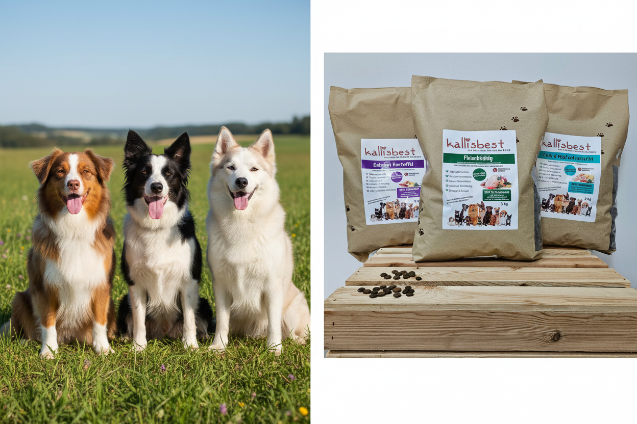 Abwechslung Paket Nr.5 getreidefrei Medium Kroketten – Australian Shepherd, Border Collie und Husky