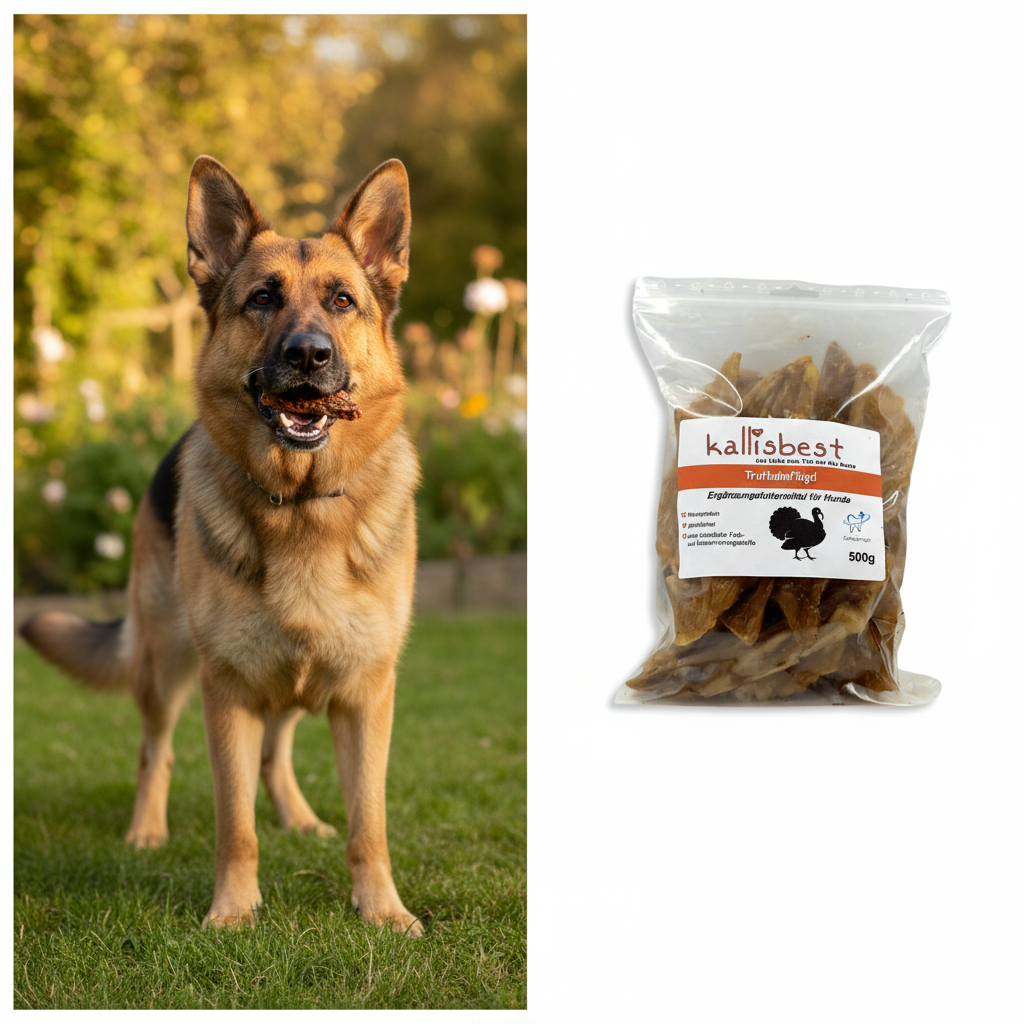Truthahnflügel getrocknet – Hund kaut begeistert | Kallisbest