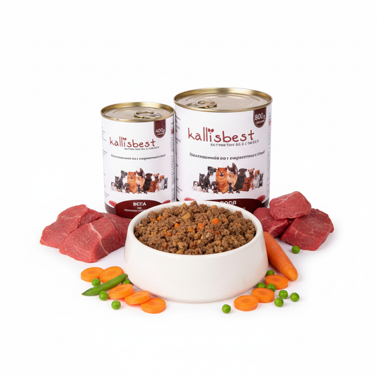 Rind mit Gemüse – Kallisbest Originaldosen mit echtem Napfinhalt