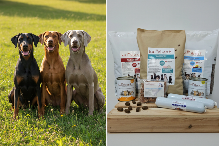 Abwechslung Paket Nr.4 glutenfrei große Kroketten – Dobermann, Weimaraner und Rhodesian Ridgeback