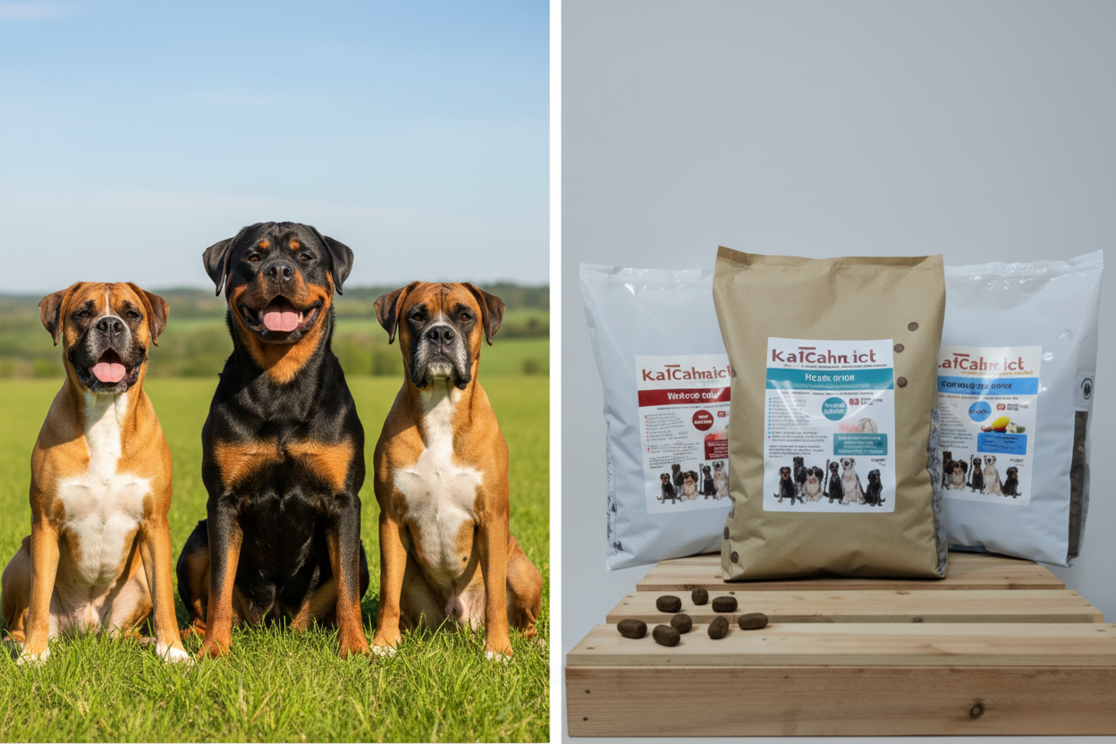 Abwechslung Paket Nr.3 glutenfrei große Kroketten – Rottweiler, Boxer und Bullmastiff