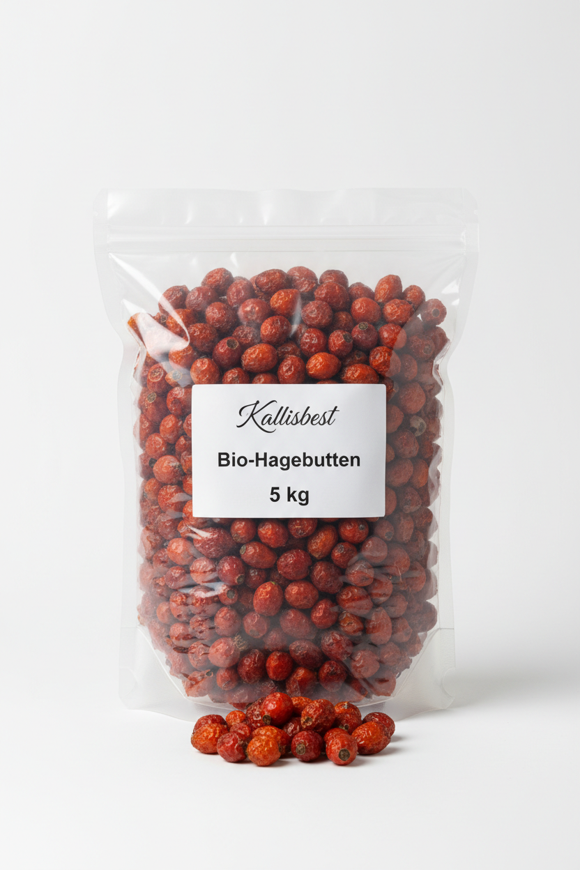 Kallisbest Bio-Hagebutten 5kg Klarsichtbeutel