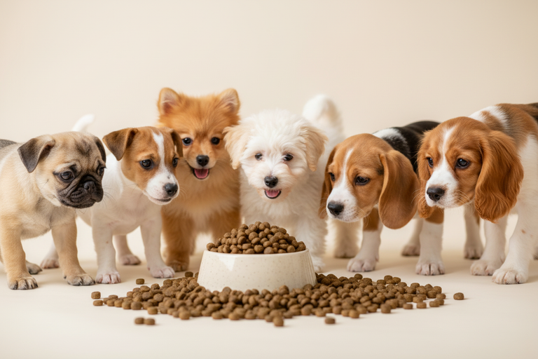 Truthahn Welpen-Kroketten – Napf mit kleinen Rassen bis Beagle-Größe Gruppe 2