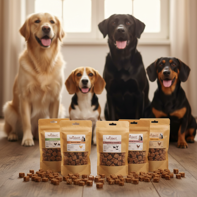 Fleischwürfel Mix Vorteilspack mit Hunden