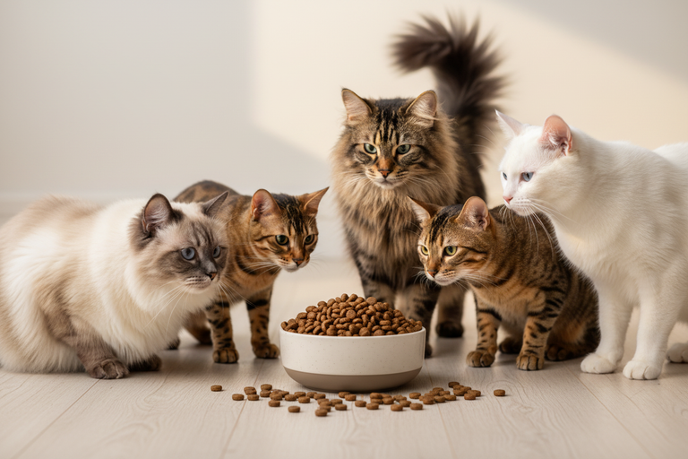 Rind & Huhn Haarballkontrolle – Napf mit Katzen glänzendes Fell Gruppe 2