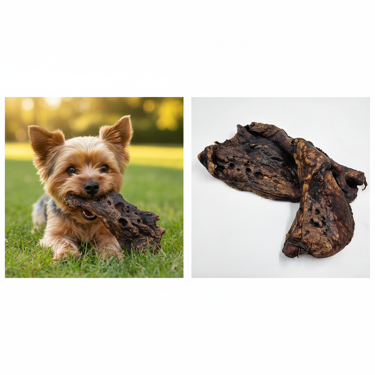 Pferdelunge Stücke – kleiner Hund kaut begeistert | Kallisbest