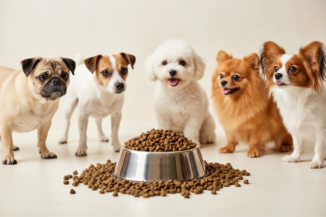 Huhn & Leber Mini Hunderassen – Napf mit Mini-Kroketten, kleine Rassen Gruppe 2