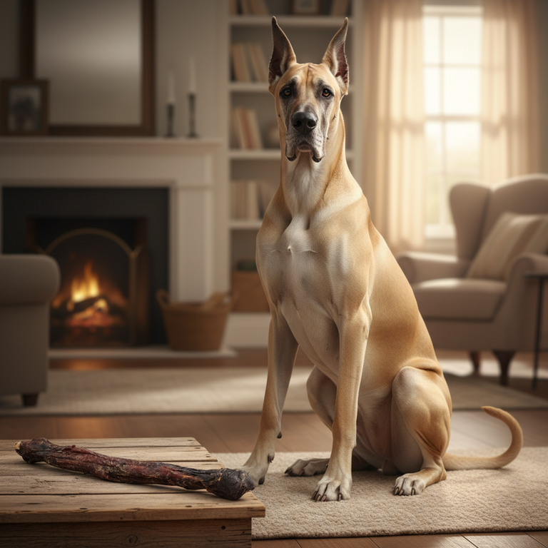 Deutsche Dogge mit XL Pferdeziemer