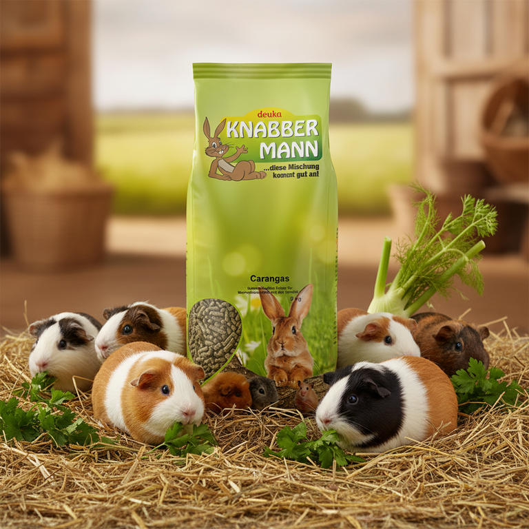 Knabbermann Carangas 5 kg mit Meerschweinchen