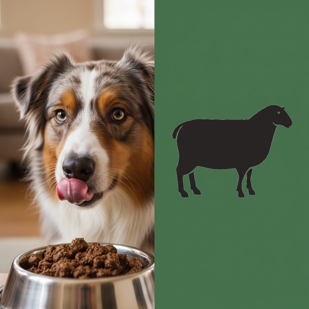 Lamm pur Nassfutter Hund – Hund leckt sich die Lippen | Kallisbest