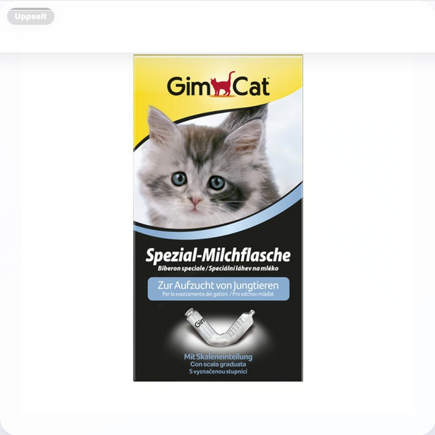 GimCat Aufzuchtflasche – Milchflasche mit Sauger für Welpen, Kätzchen & Kleintiere