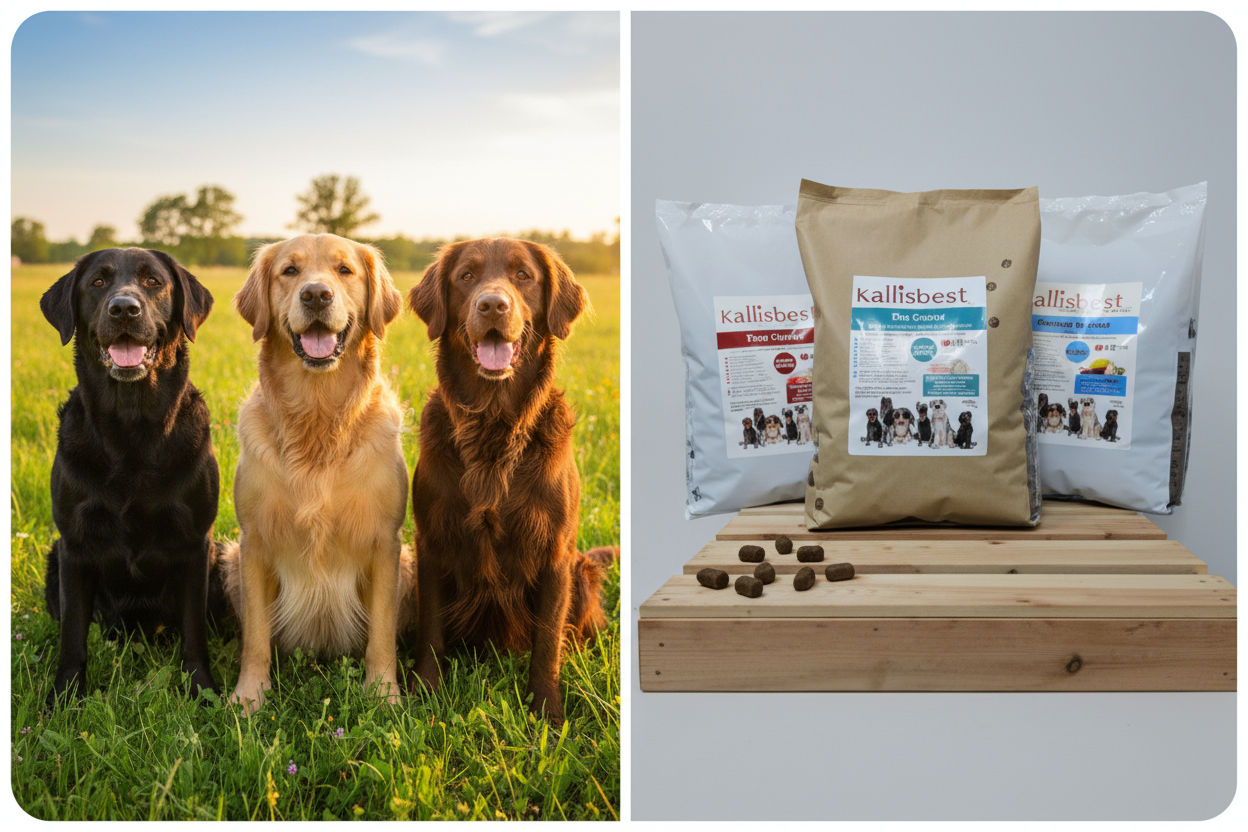 Abwechslung Paket Nr.3 glutenfrei große Kroketten – Labrador, Golden Retriever und Flat-Coated Retriever