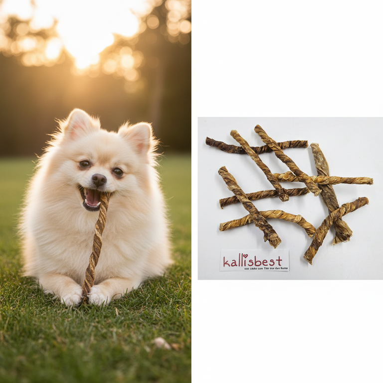 Kälberblasen-Kaustangen – kleiner Hund kaut begeistert | Kallisbest