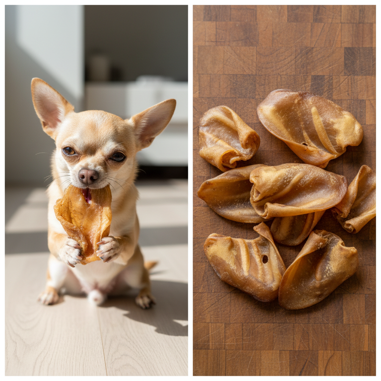 Schweineohren – Chihuahua mit großem Schweineohr und kleine & große Ohren