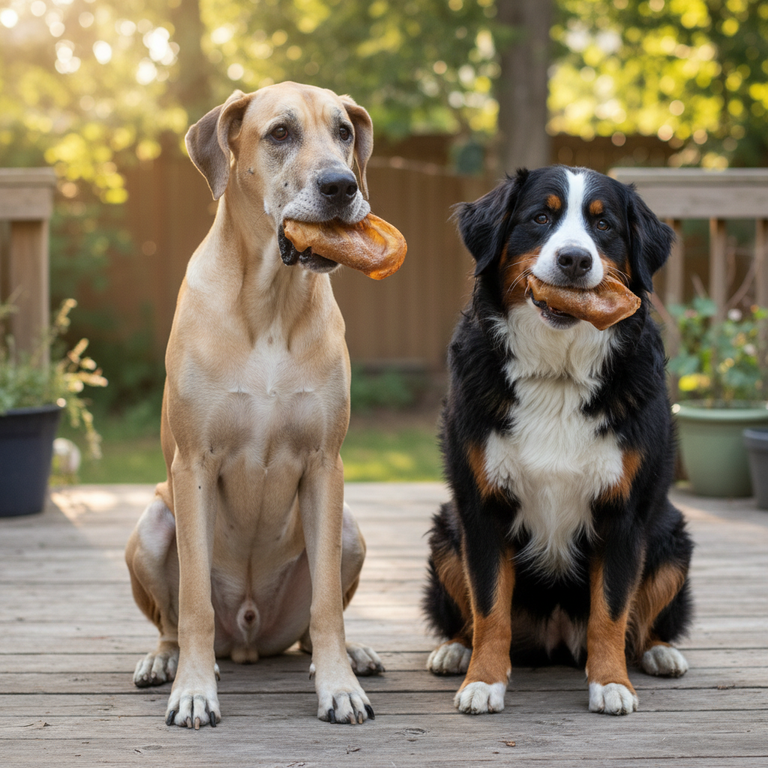Schweineohren XXL – Deutsche Dogge und Berner Sennenhund mit großem Schweineohr