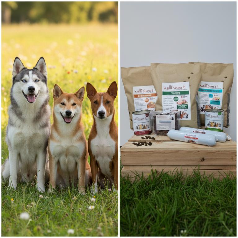 Abwechslung Paket Nr.6 getreidefrei Medium Kroketten – Husky, Shiba Inu und Basenji