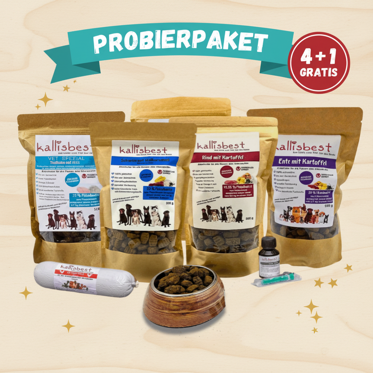 Probierpaket Hund große Kroketten 4+1 Gratis – Premium