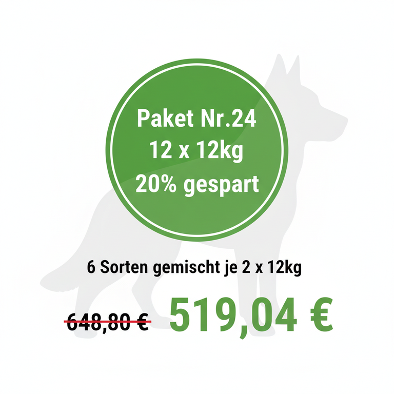 Abwechslung Paket Nr.24 – 12 x 12kg gemischt | 20% gespart