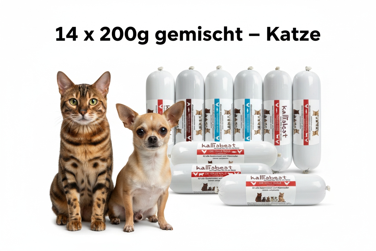 Die Tolle Rolle Huhn & Makrele für Katzen – Nassfutter, BARF & Leckerli | Kallisbest
