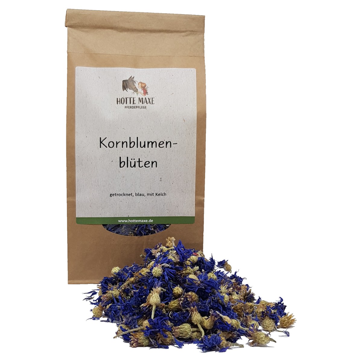 Hotte Maxe Einzelkräuter Kornblumenblüten mit Kelch, getrocknet, blau, ganz